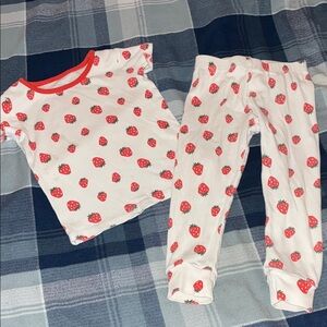 dip Strawberry Pattern Pajama Set